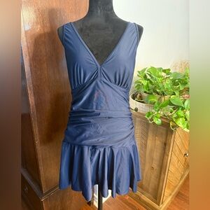 Deep Blue One-Piece Swimsuit